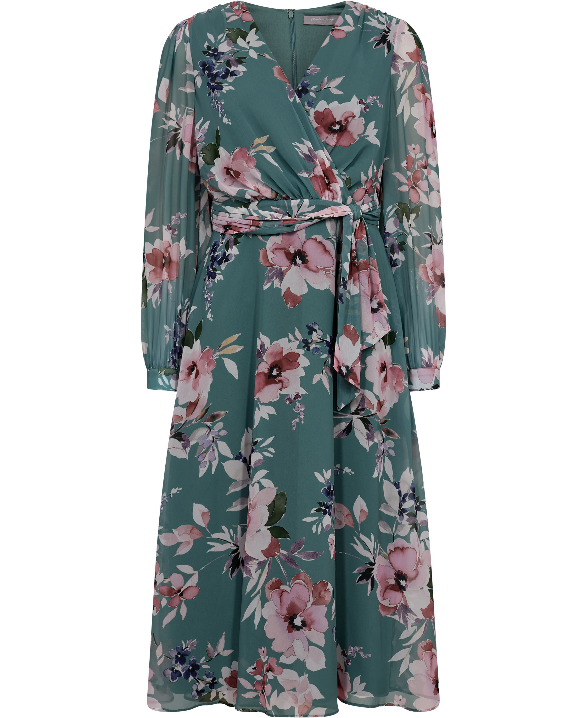 Cocktailkjole med blomsterprint