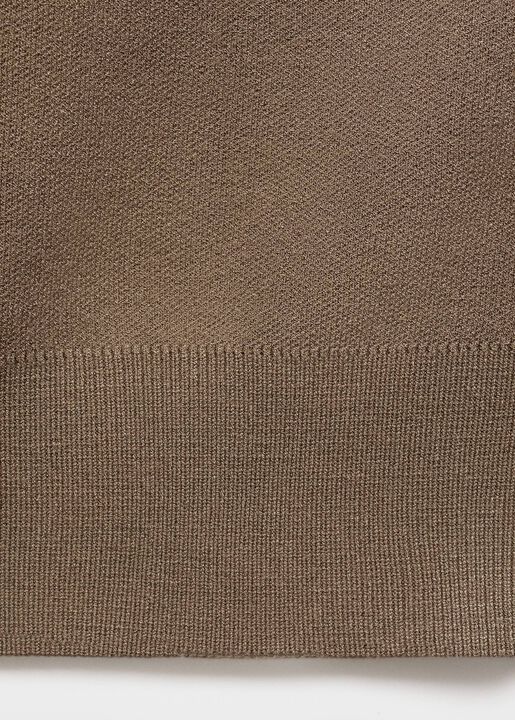 Zipped knit cardigan