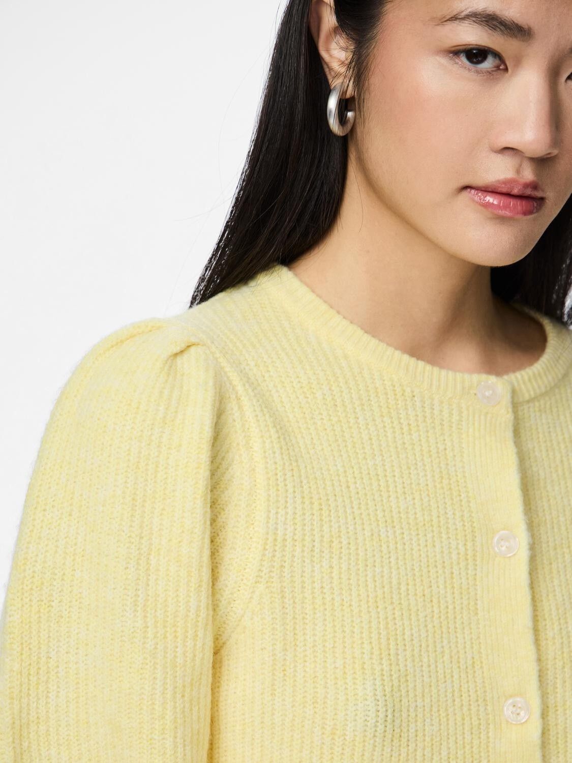 PCSILLY LS PUFF KNIT CARDIGAN NOOS