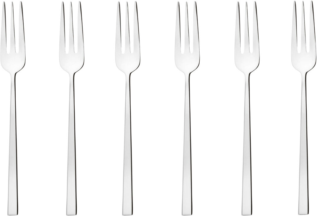 Rock, Edelstahl 18/10, kagegaffels&aelig;t 6 pcs.