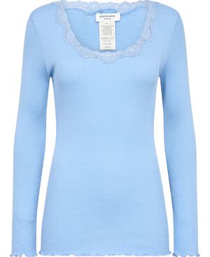Silk t-shirt w/ lace