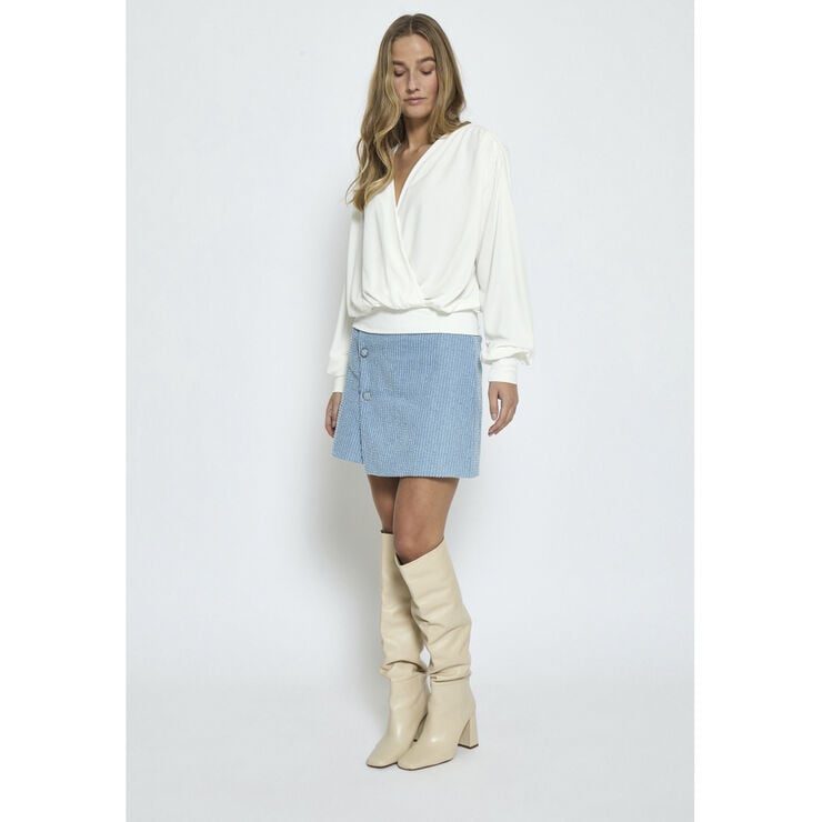 Gasia Modal Wrap Blouse