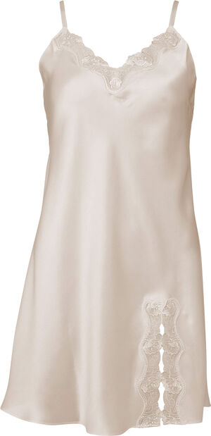 Pure Silk - Slip w. lace