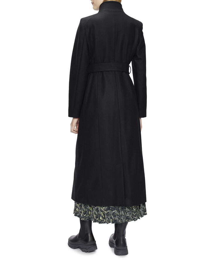 ROSELL Long Length Wool Wrap Coat