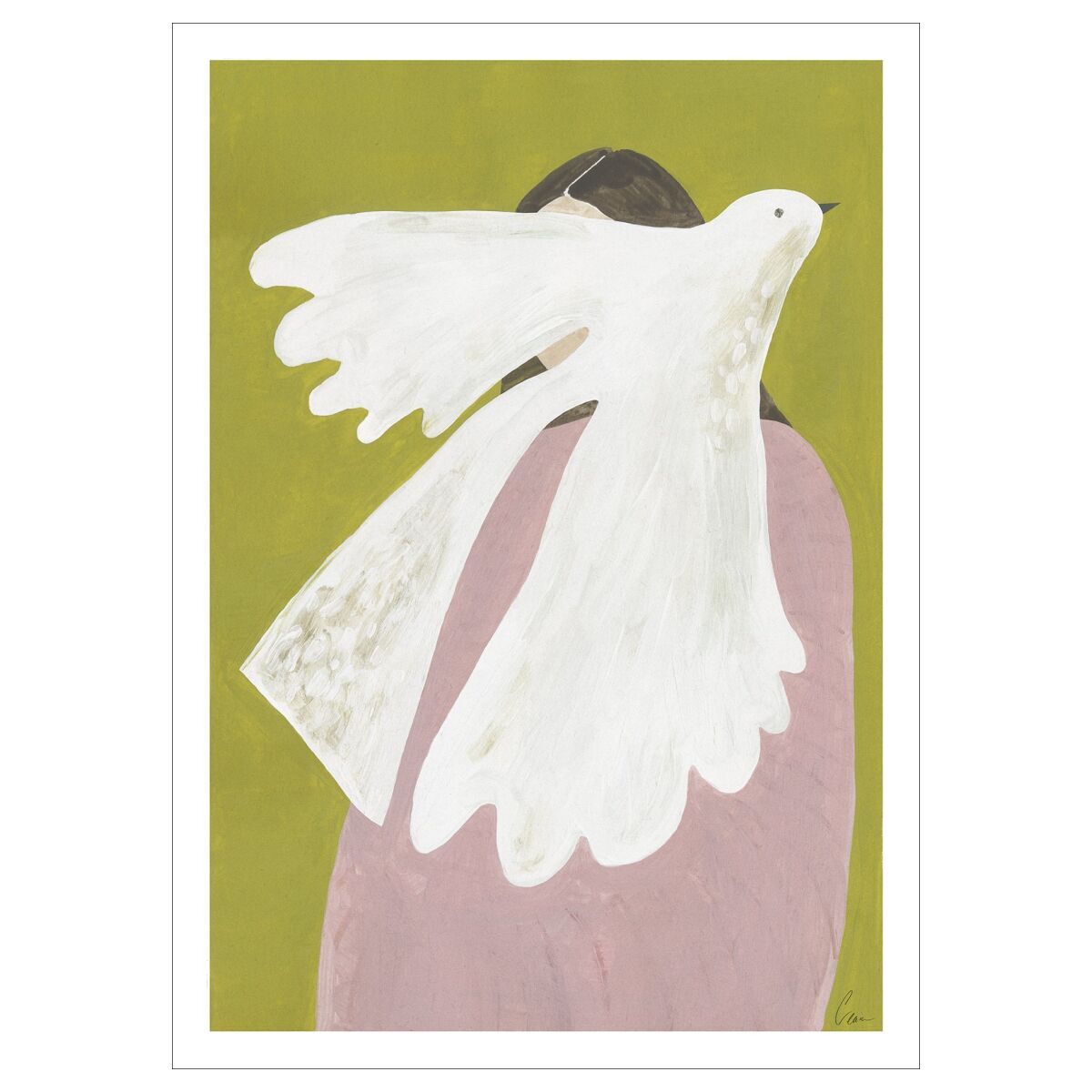 The Poster Club x Clara Schicketanz - Bird and Woman