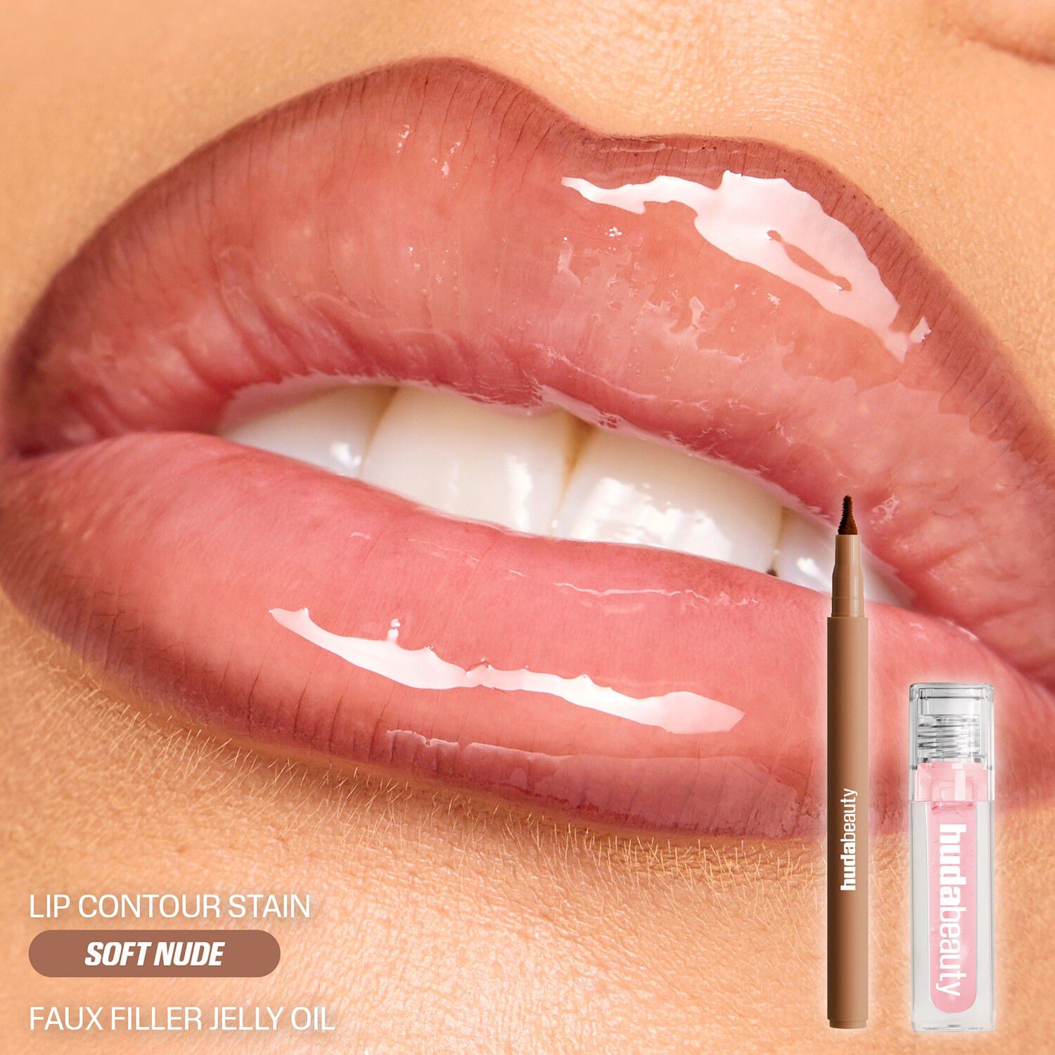Kiss Me Lip Duo Pink Nude - S&aelig;t til l&aelig;berne