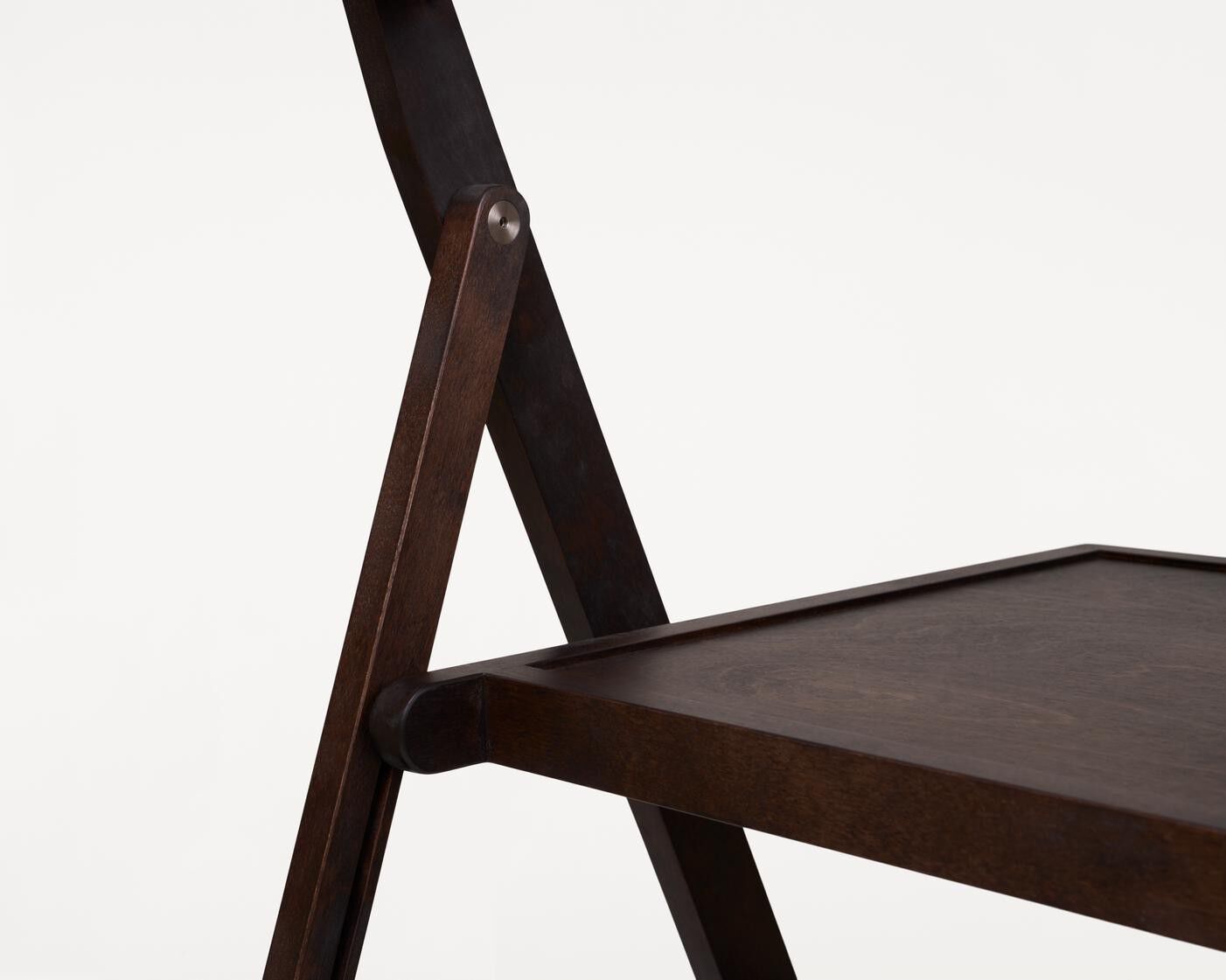 Folding Flat Chair | Dark Brown Birch