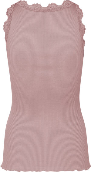 Silk top w/ lace