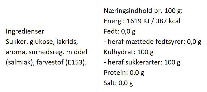 Rustne s&oslash;m med smag af salt lakrids
