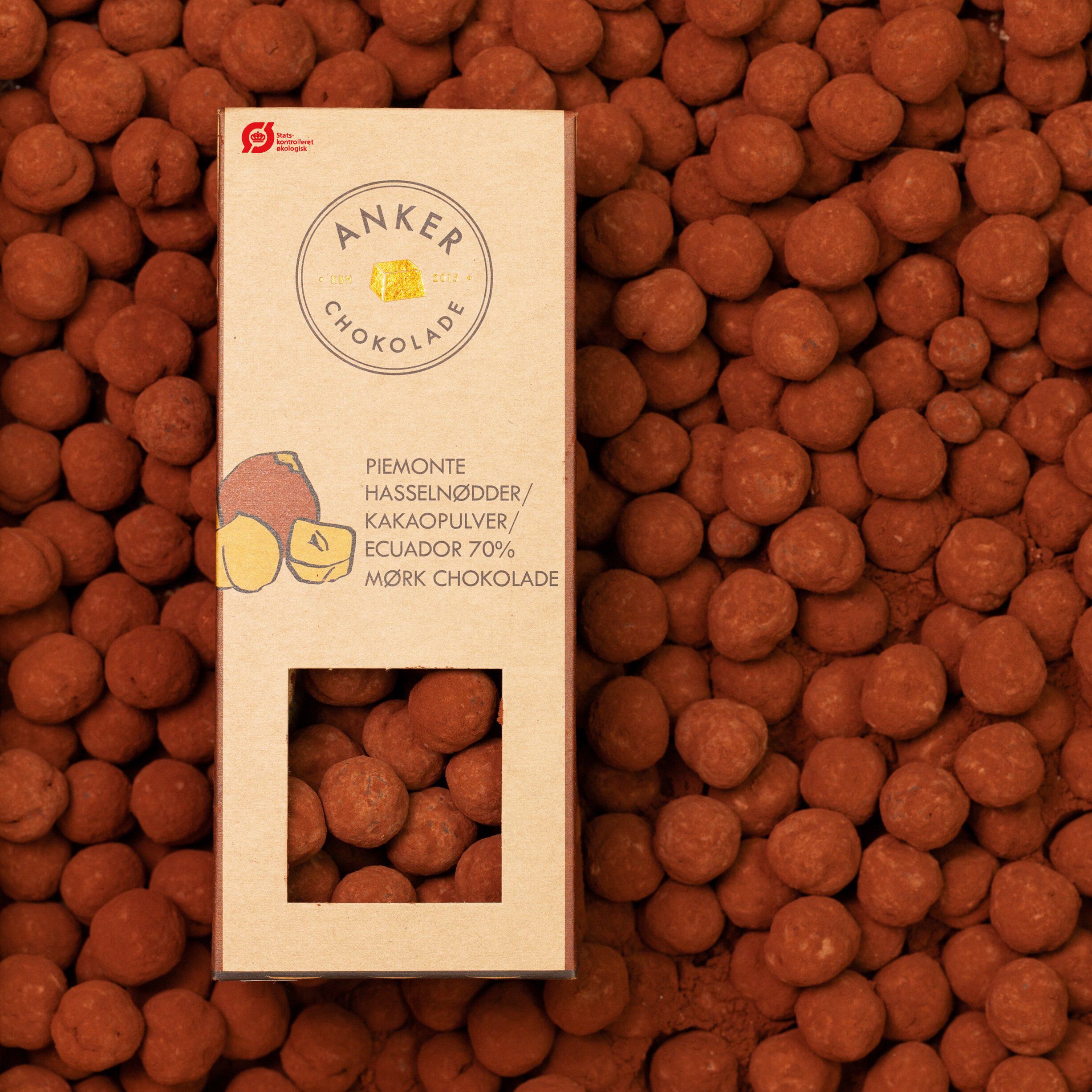 Piemonte hasseln&oslash;der / kakaopulver / Ecuador 70% m&oslash;rk chokolade