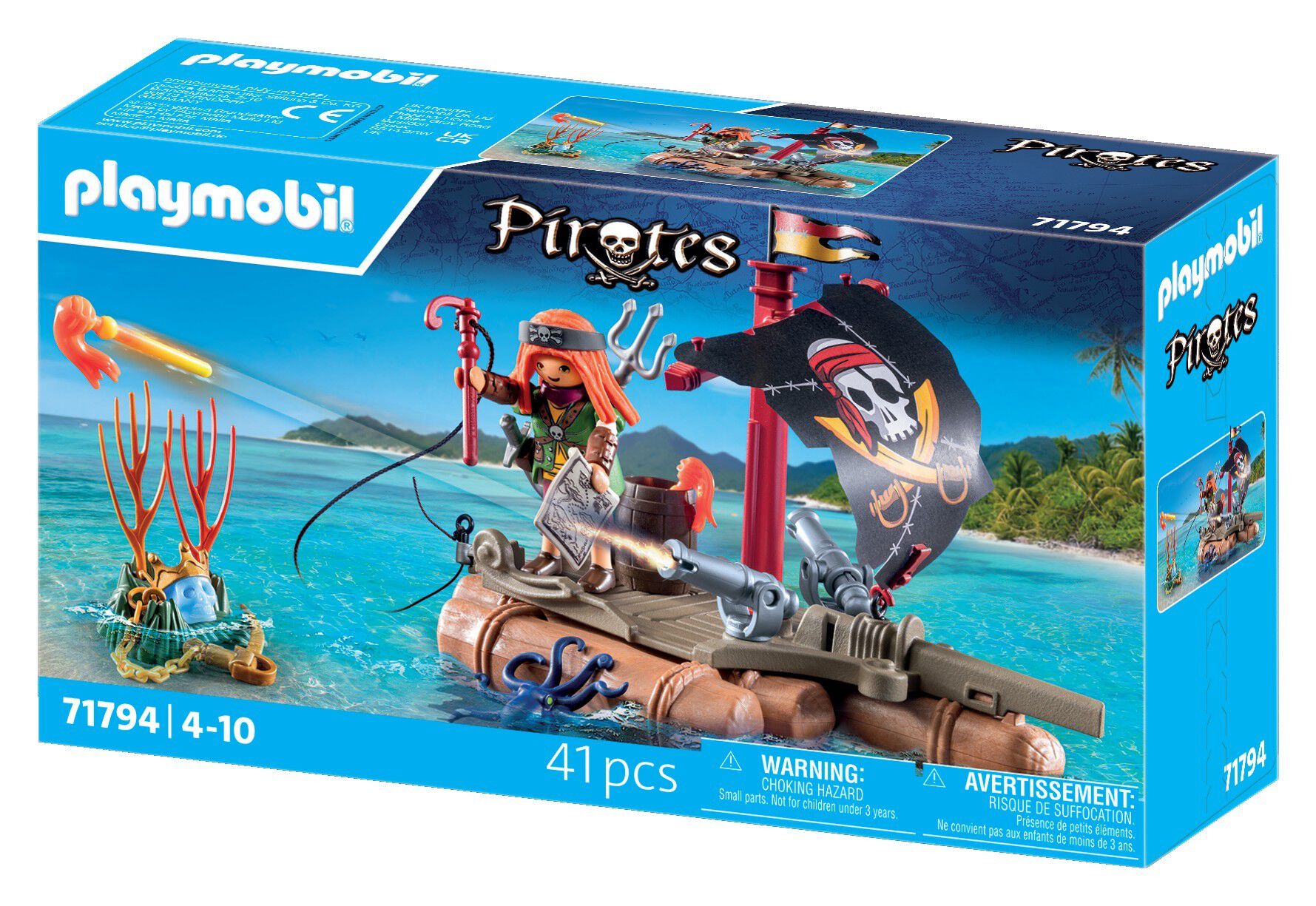 Pirate Raft with Treasure