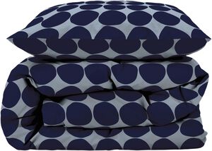 Sengetøj 140x200 Bubbles Linen blue