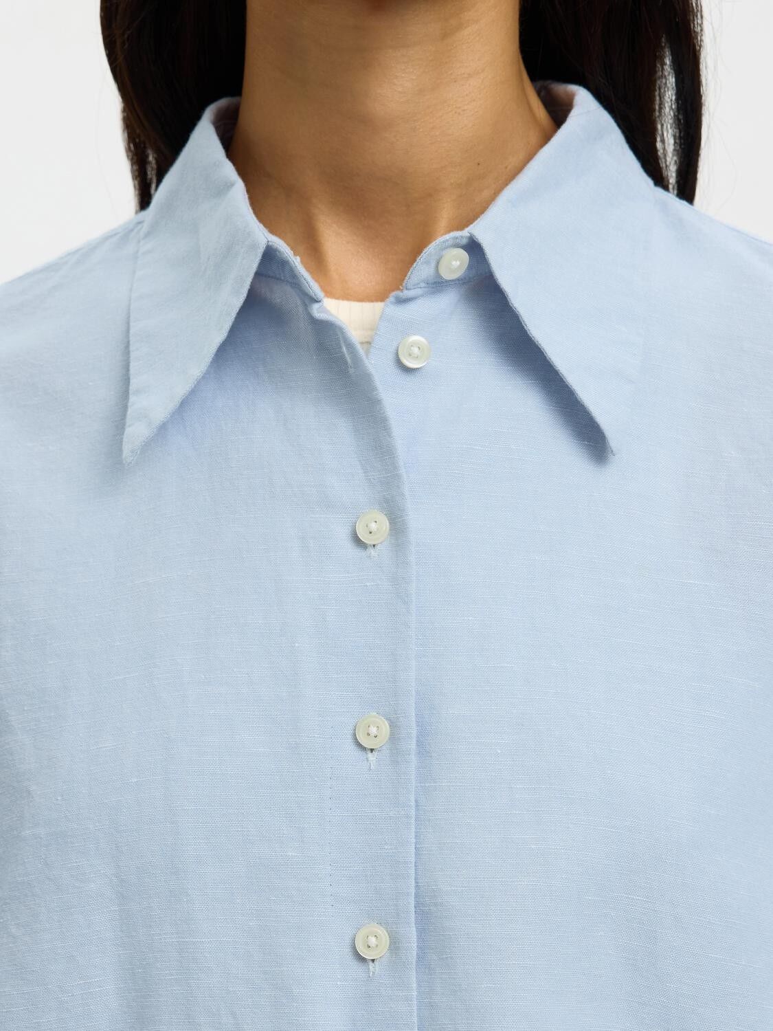 SLFCLEO OVERSIZE LINEN BLEND SHIRT