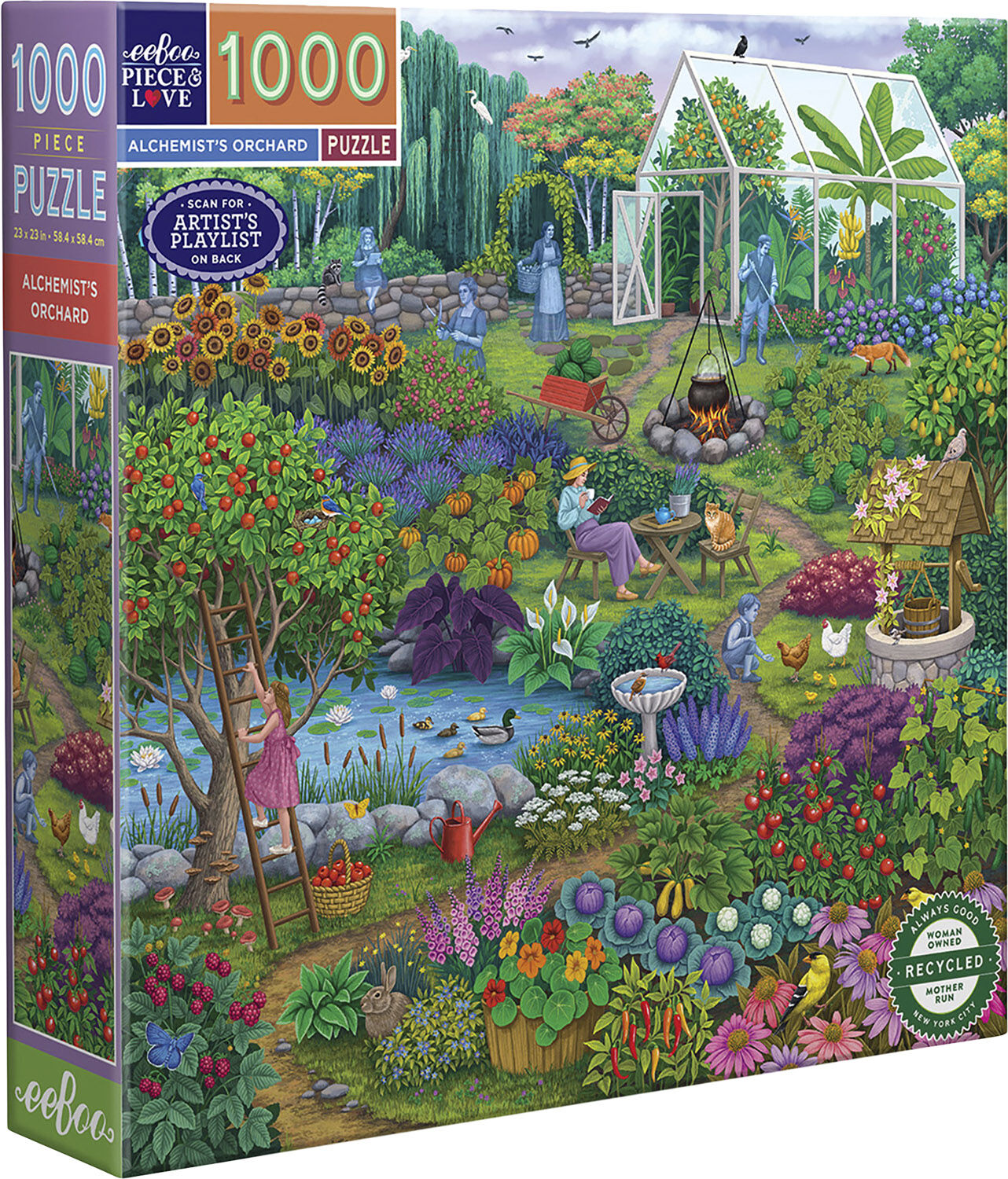 eeBoo - Puslespil 1000 brk - Alchemist's Orchard