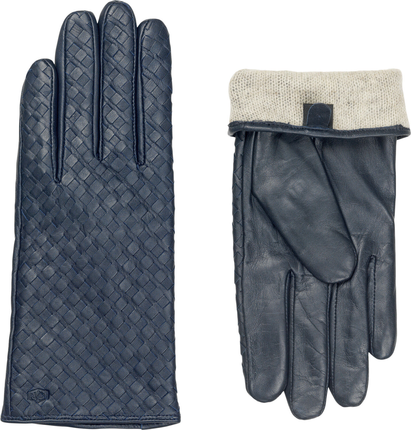 MJM Glove Liva W Leather Braided Midnight Blue