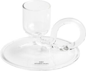 Tiny Candleholder-Curved-Clear