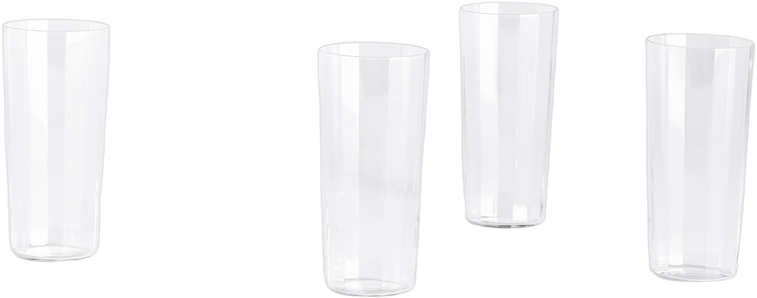 Angle Glass-Set of 4 Tall H13-Clear