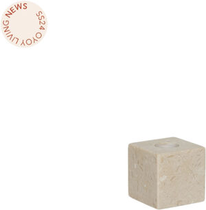 Savi Square Marble Candleholder - Low