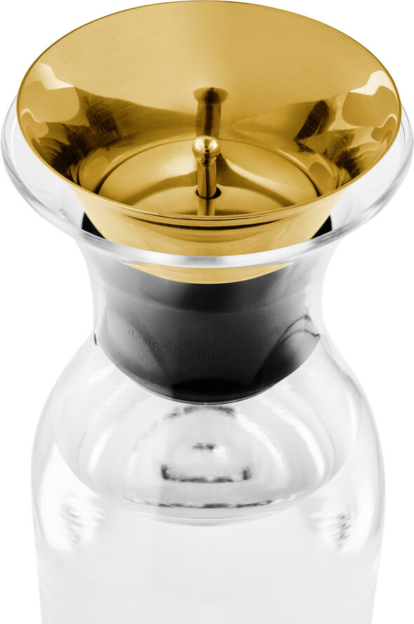 Køleskabs karaffel 1,0 l vippelåg messing