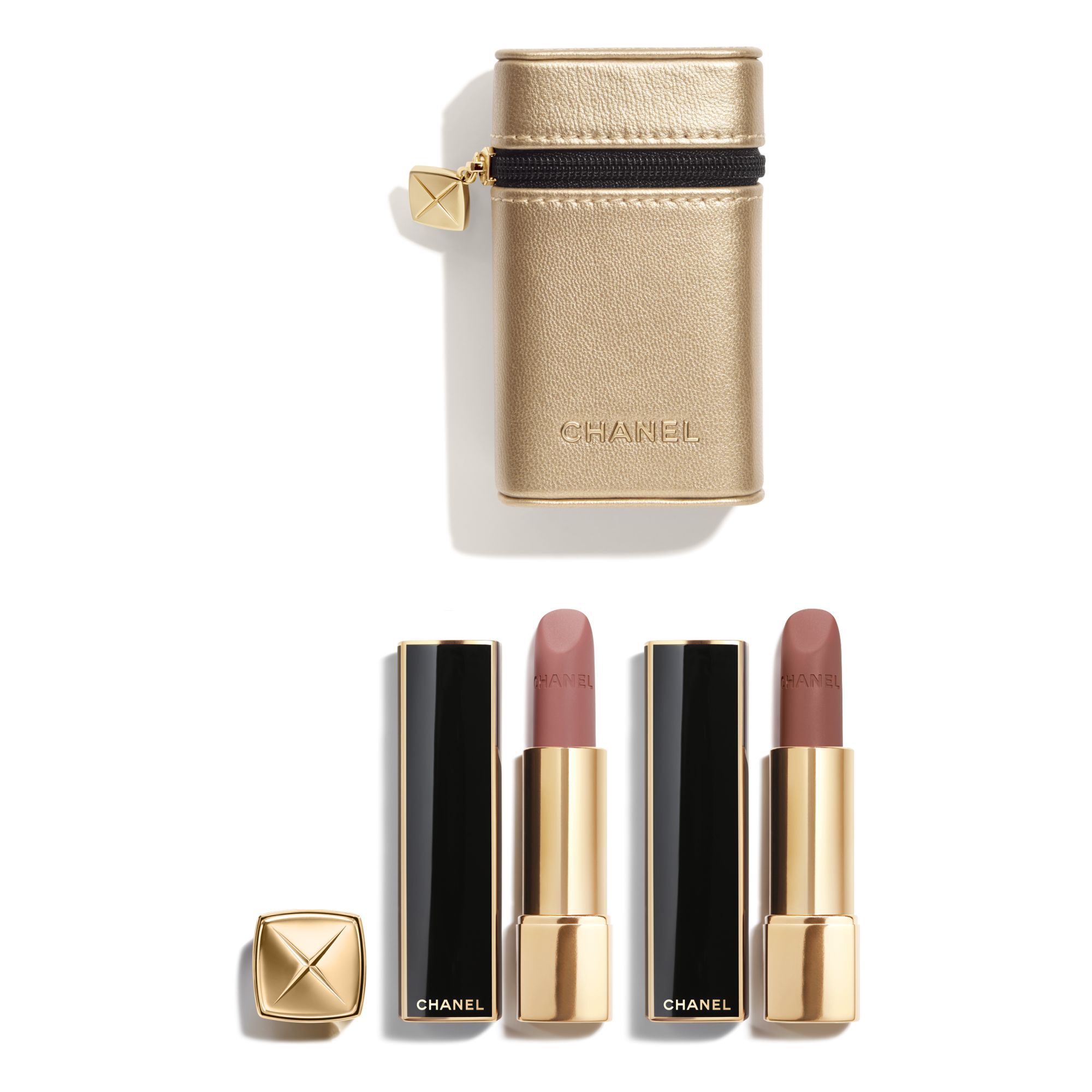 LIMITED EDITION - S&AElig;T MED TO MATTE L&AElig;BEFARVER MED GL&Oslash;D