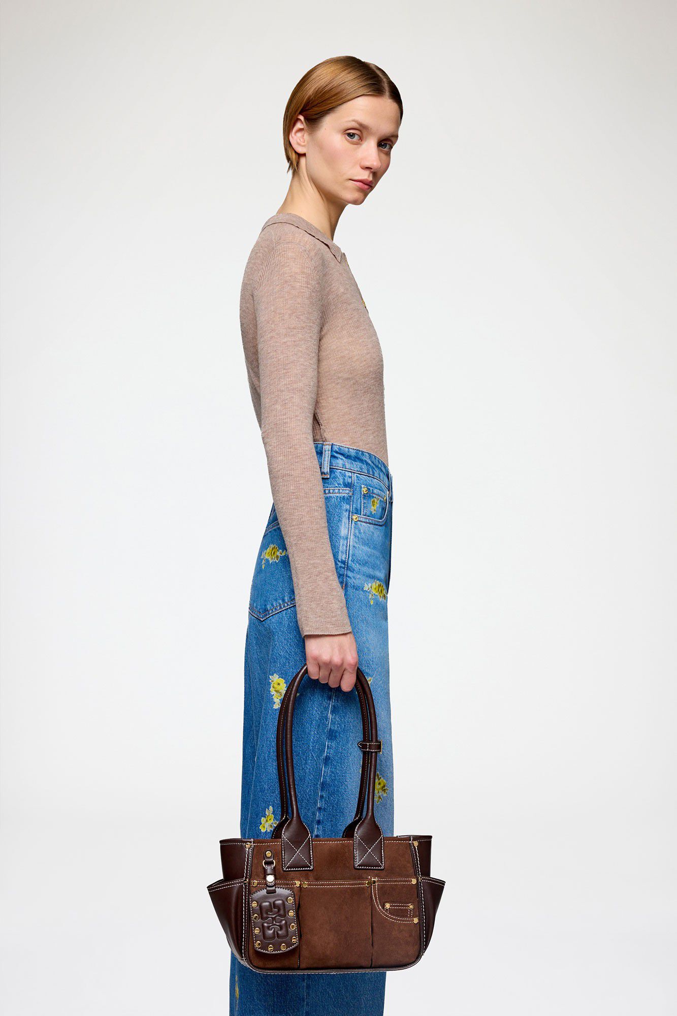 Posy Small Recycled Suede