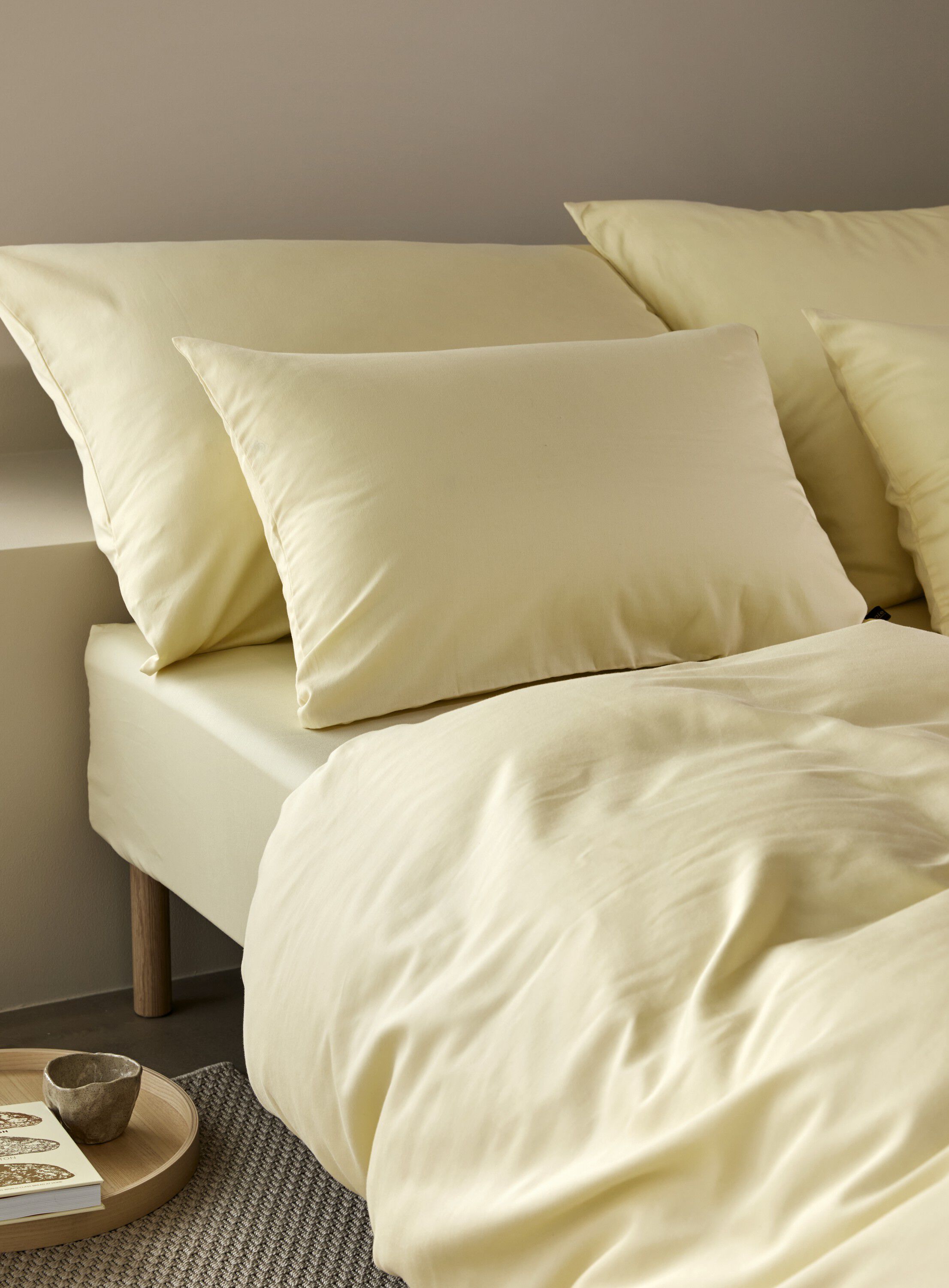 Harmoni stonewashed pudebetr&aelig;k lysegul