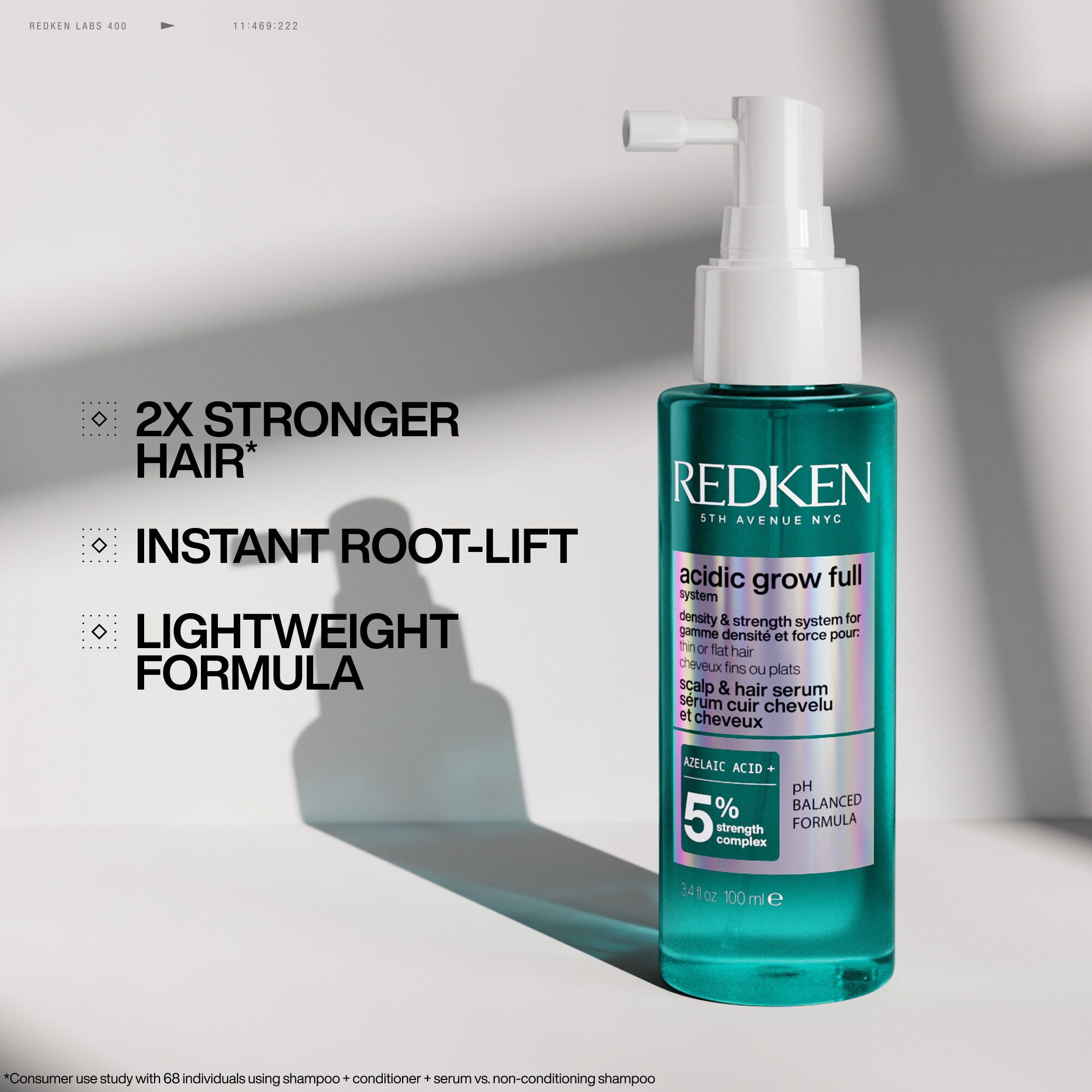 Acidic Grow Full System Scalp & Hair Serum for Thin or Flat Hair