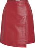 ROUCAMELY HW LEATHER SKIRT