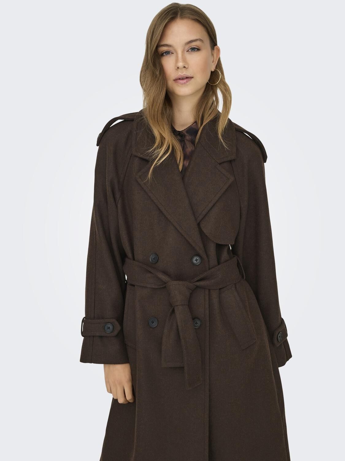 Onldear-Trillion Long Belt Coat Pnt Noos