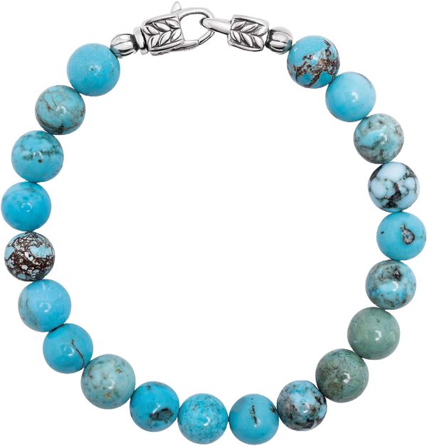 Turquoise Healing Bracelet With Silver Lock