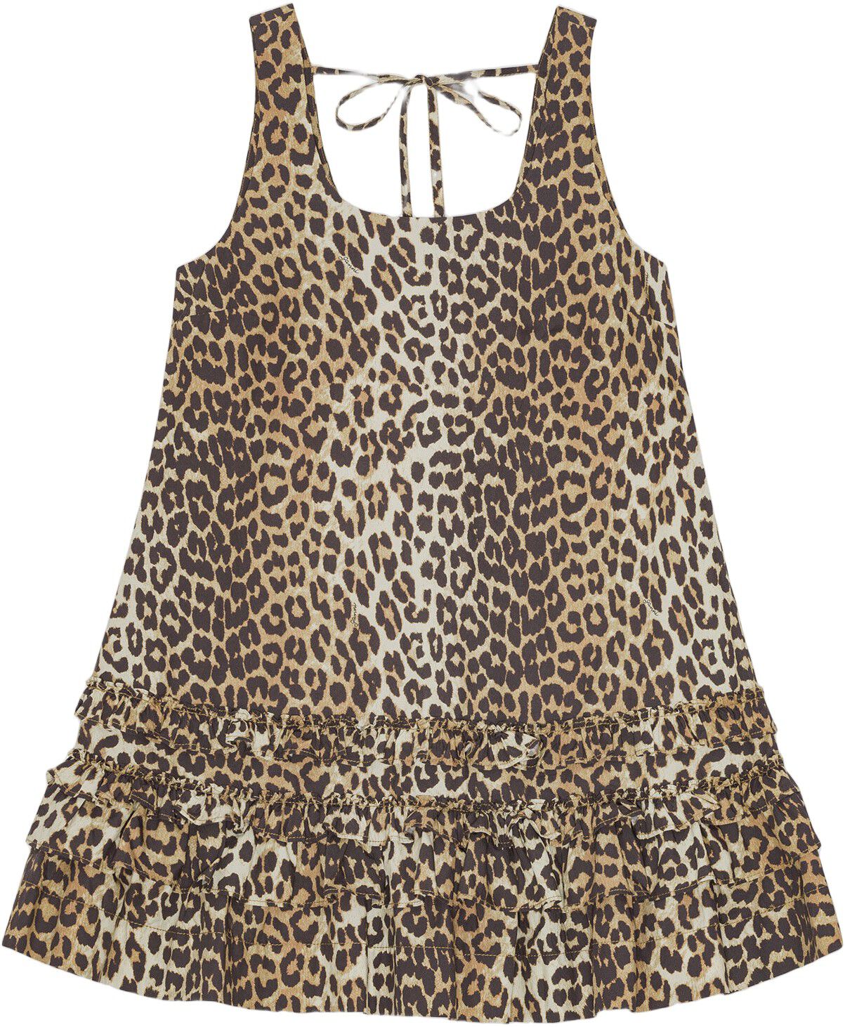 Printed Cotton Poplin U-neck Mini D