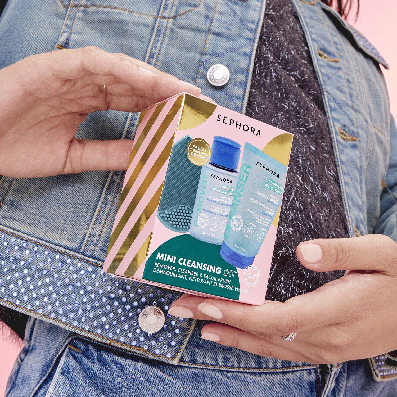 MINI KIT DE NETTOYAGE VISAGE - Ansigtsrenses&aelig;t + 1 tilbeh&oslash;r