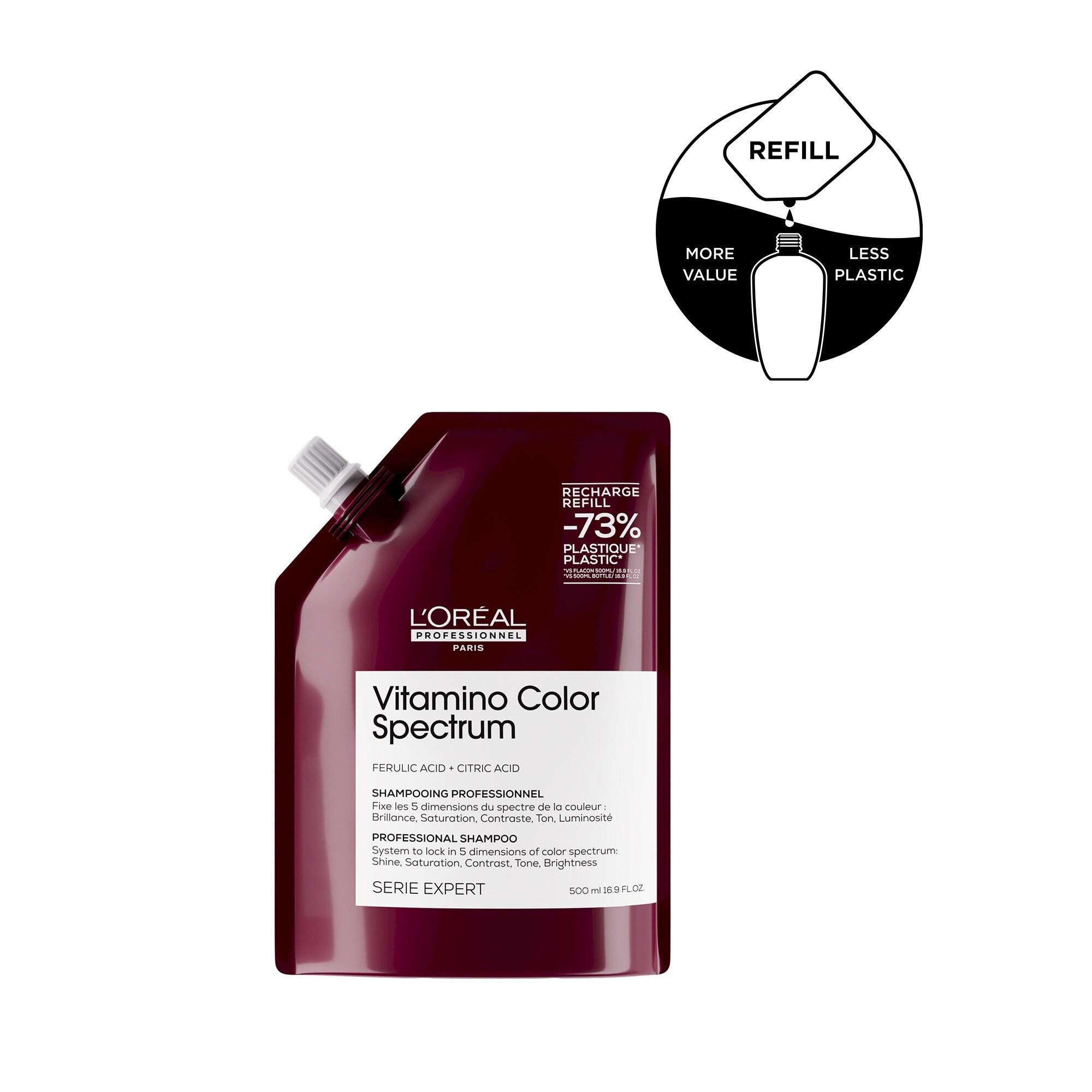 L'Or&eacute;al Professionnel Vitamino Color Spectrum Shampoo Refill 500ml