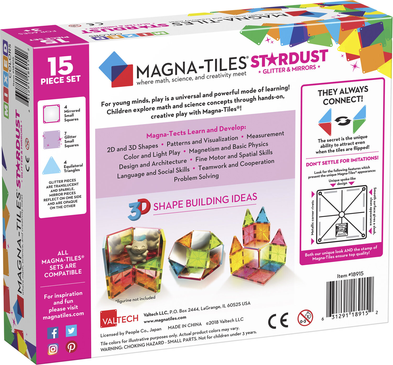 Magna-Tiles stardust 15dele