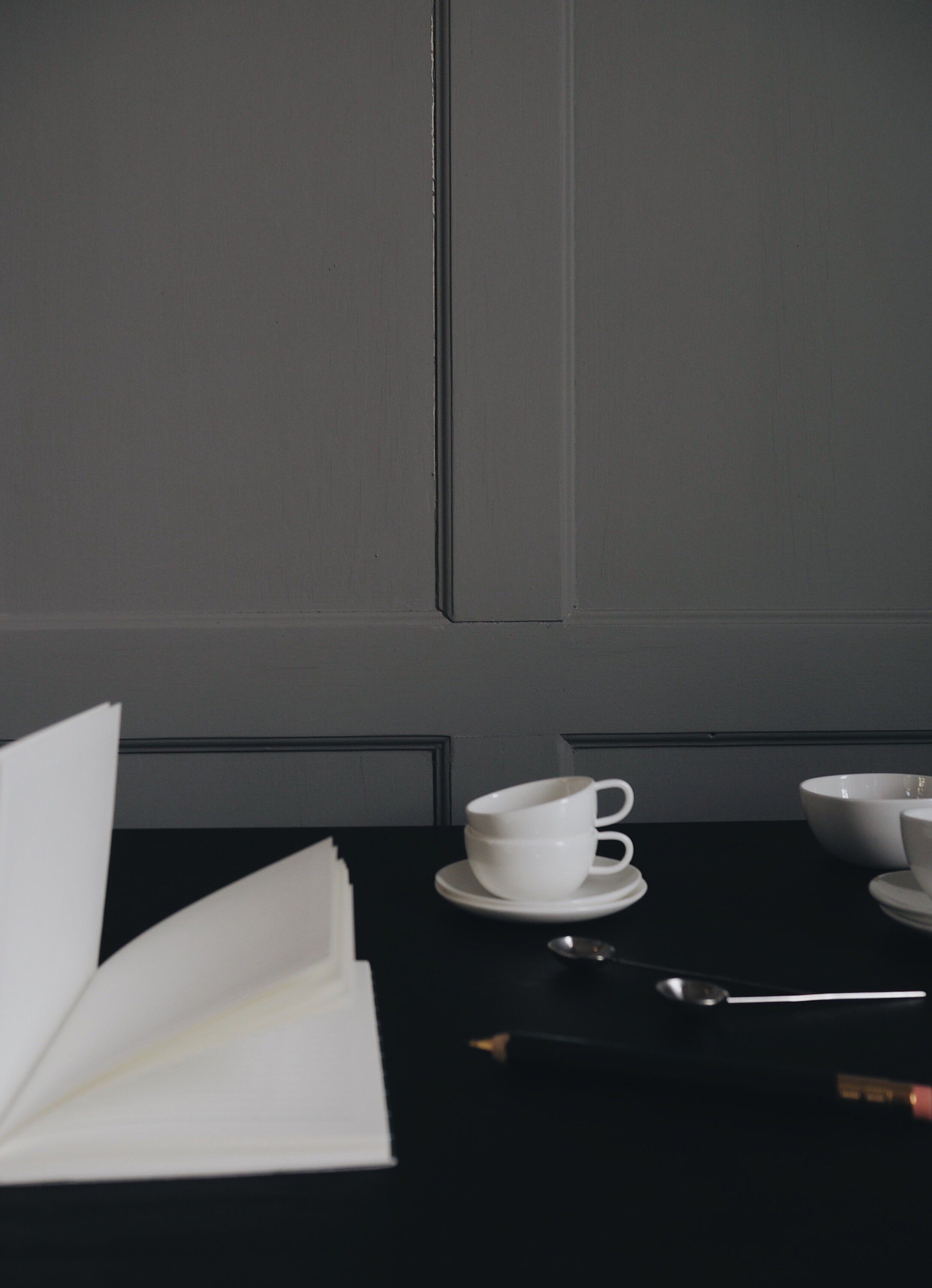 UMA notebook, flat lay binding
