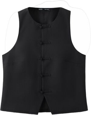 Linen-blend suit waistcoat