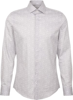 Business Shirt Slim Long sleeve Kent-Collar Print