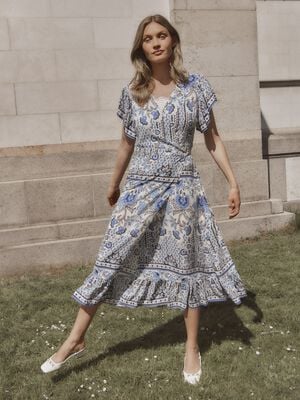 RWElif SS Midi Wrap Dress