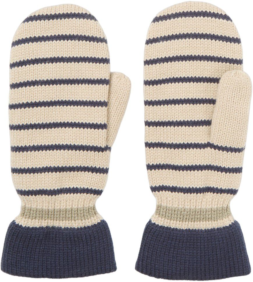 Thin Striped Emerald Mittens
