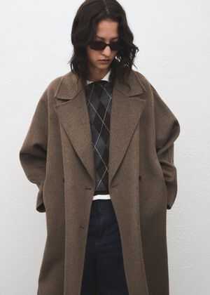 Handmade oversized wool coat