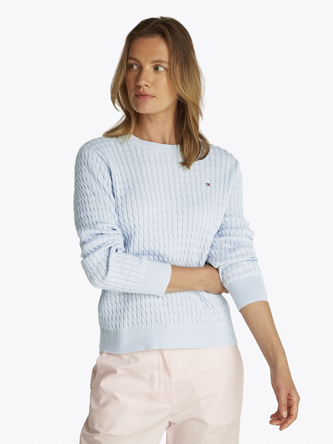 Cable Knit Crew Neck Jumper