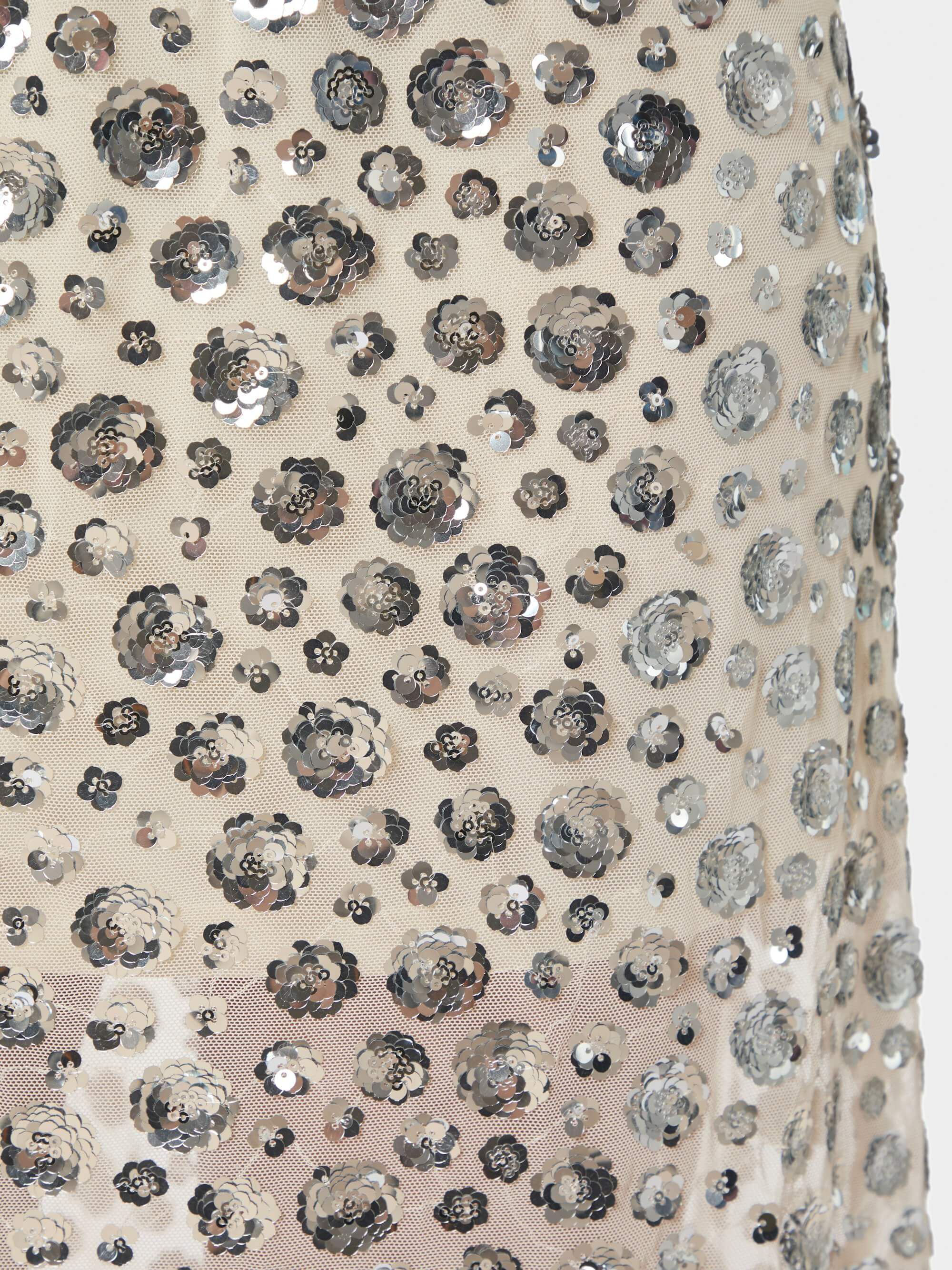 Gilla Flower Sequins Skirt