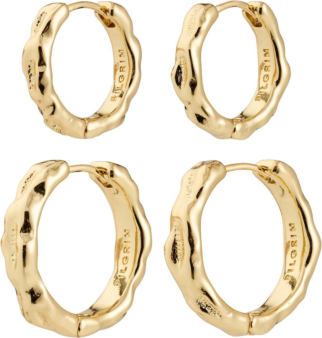 DARBY &oslash;reringe, 2-i-&eacute;t s&aelig;t, guldbelagt