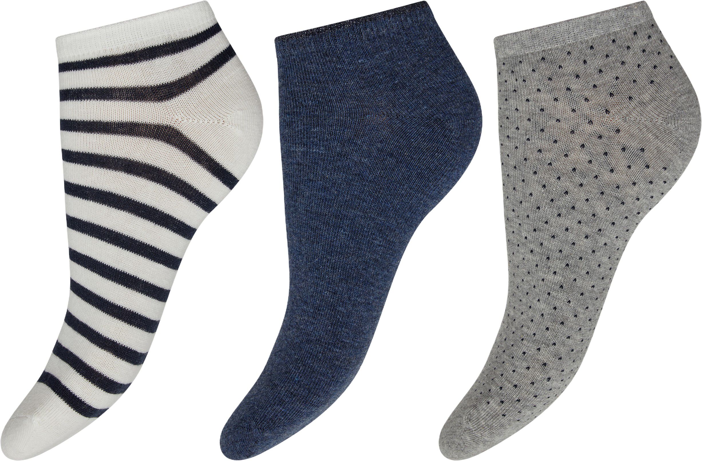 DECOY 3-pack sneaker sock cott