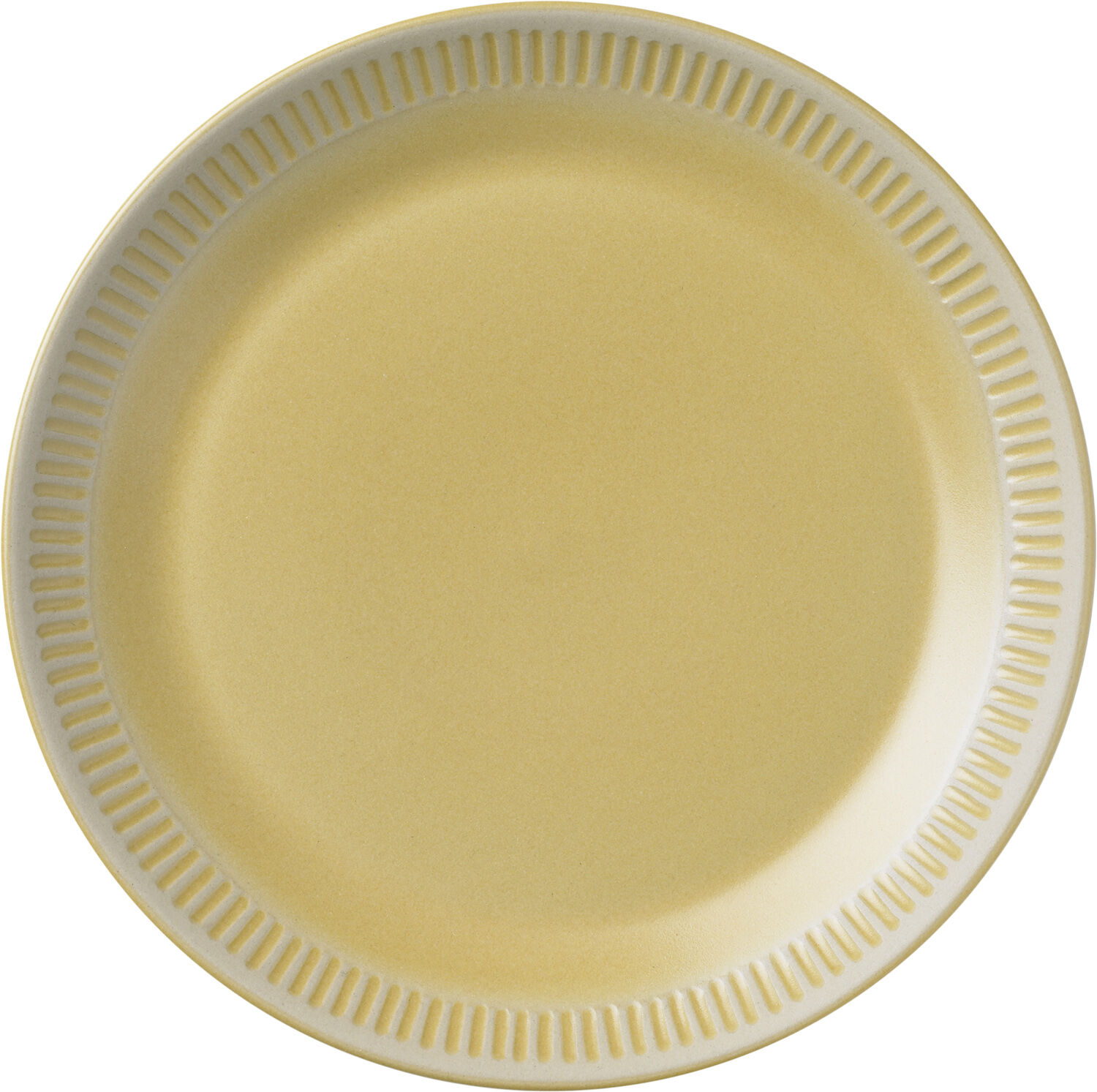 Knabstrup Colorit, tallerken, gul, &Oslash;19 cm