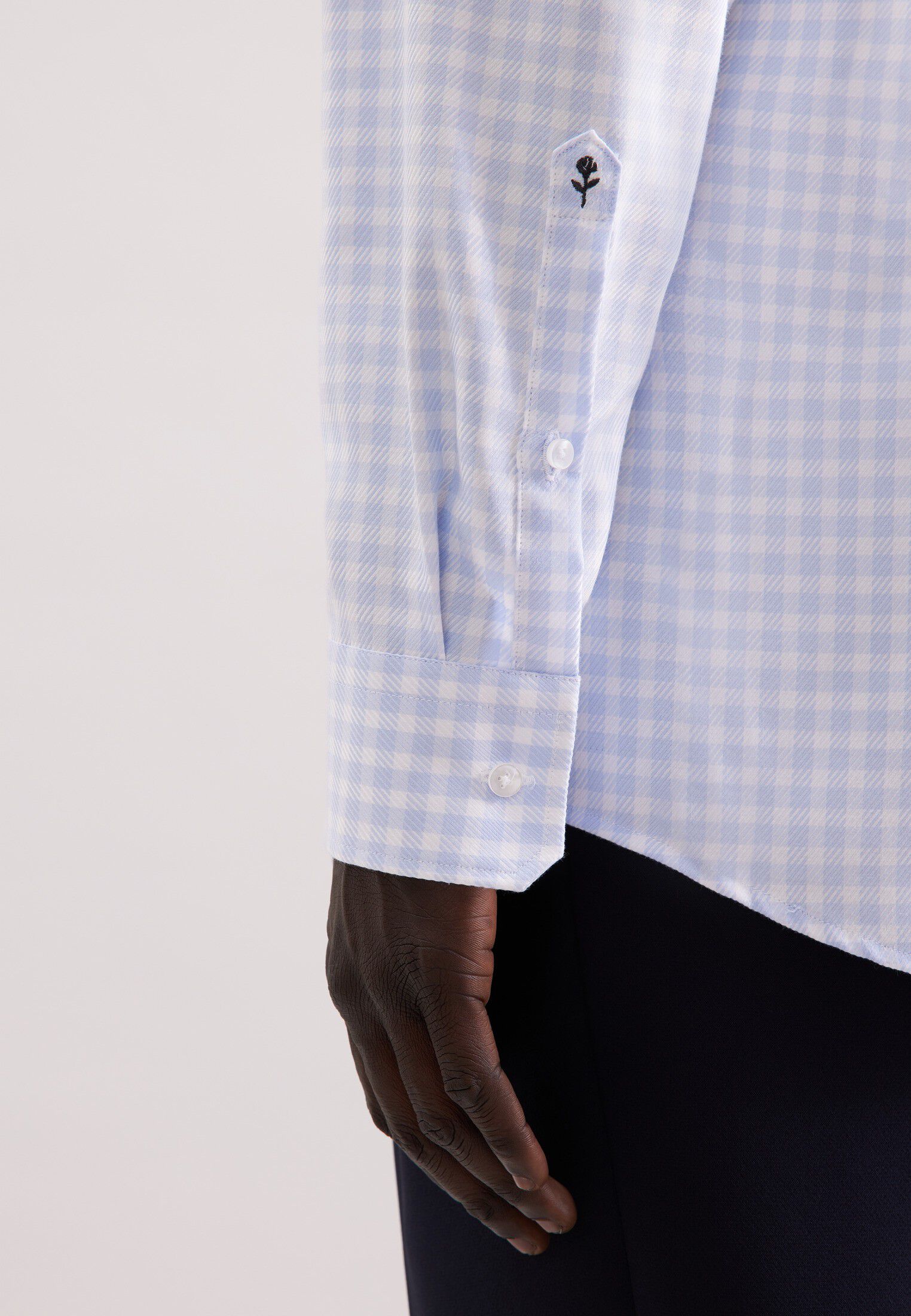 Business shirt Regular 1/1 Kent-Collar Check