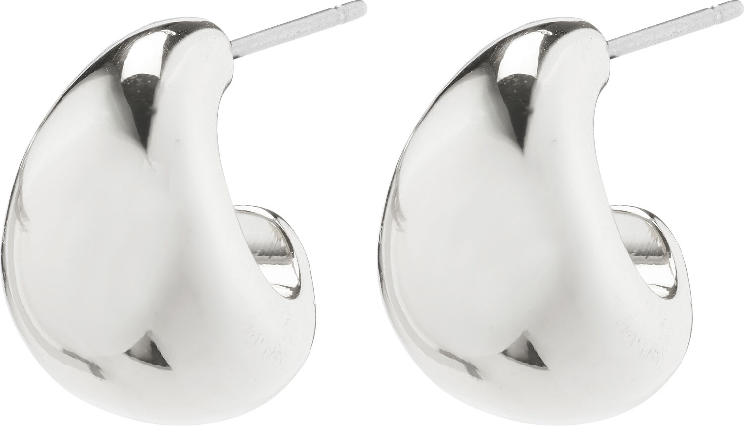 ALEXANE chunky mini hoop earrings silver-plated