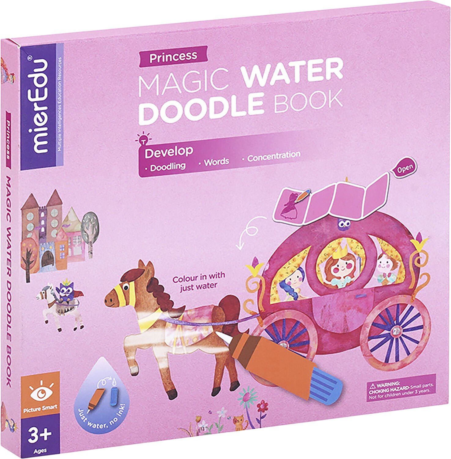 mierEdu - Mal med vand malebog - Prinsesse