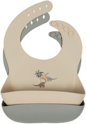 2 PACK SILICONE BIB