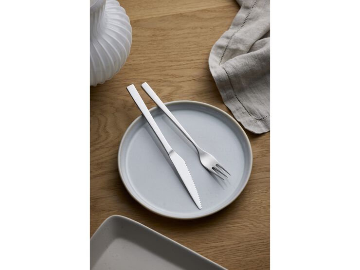 Steakbestik/grillbestik Fuga 12 dele Mat/Blankt stål